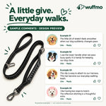 Wuffmo Bungee Leash comment-style layout with clearly labeled sample review copy 