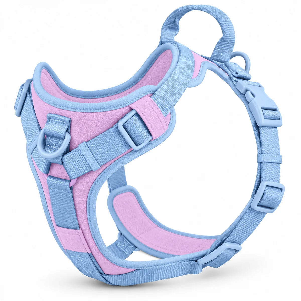 Wuffmo Forma no-pull harness in Sky 